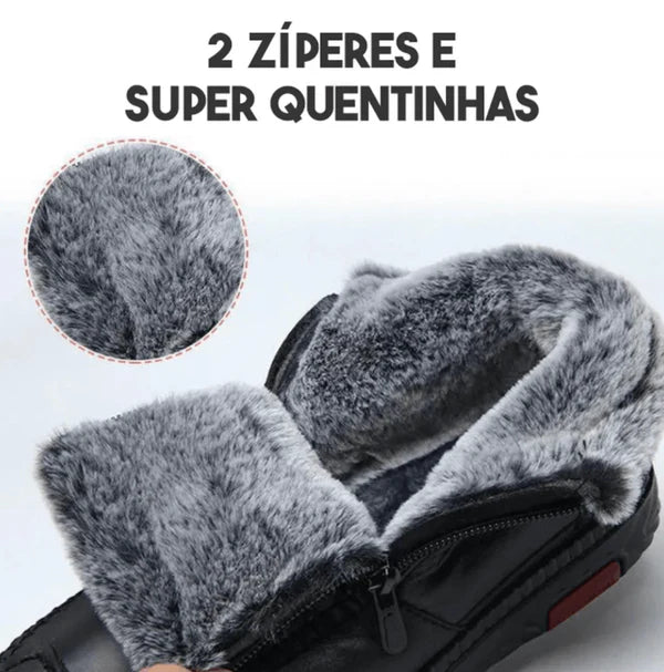 Bota de Inverno Ortopédica HotConfort - Impermeável e Aveludada [Oferta SOMENTE HOJE]